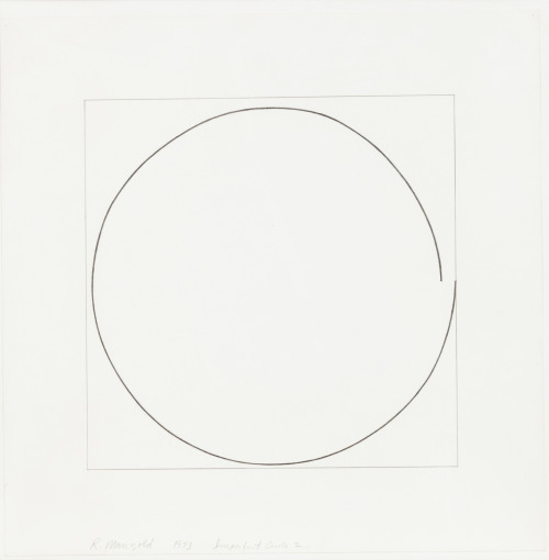 garadinervi - Robert Mangold, Imperfect Circle, 1973