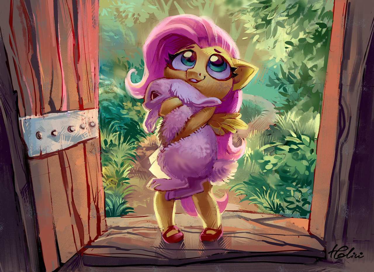holivi-art: Mommy, can we keep him? I painted it under the impression of a trip to
