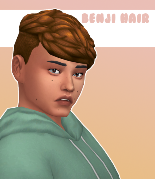 stephanine-sims:- ̗̀ Benji Hair  ̖́-It’s been a while since I made male hair! This one turned out cu