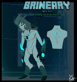 deltaface:  Brineary Viral form [True brineary] by Herobrineing Redesign of this design; http://herobrineing.deviantart.com/art/True-brineary-485587033 I’m liking it so far, I might keep it this way. This Updated design was inspired by a few people