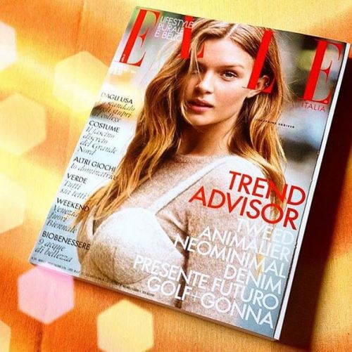 “josephineskriver: so awesome seeing people pick up the new issue of Elle italia with me on th