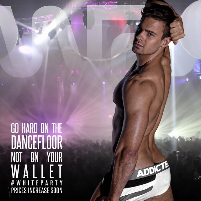 seanzevran:  Only TWO WEEKS until #WhiteParty!!! BUY NOW, BOYS! Ticket prices increase