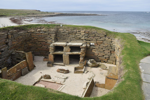 on-misty-mountains: Skara Brae, Prehistoric Village, Neolithic settlement on the Bay of Skaill,