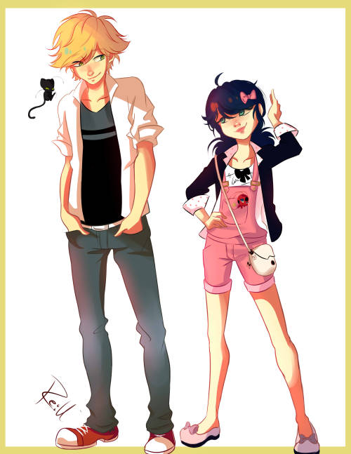 re-unknown:I love the first concept of the outfits, I couldn’t see all the details in marinette’s ou