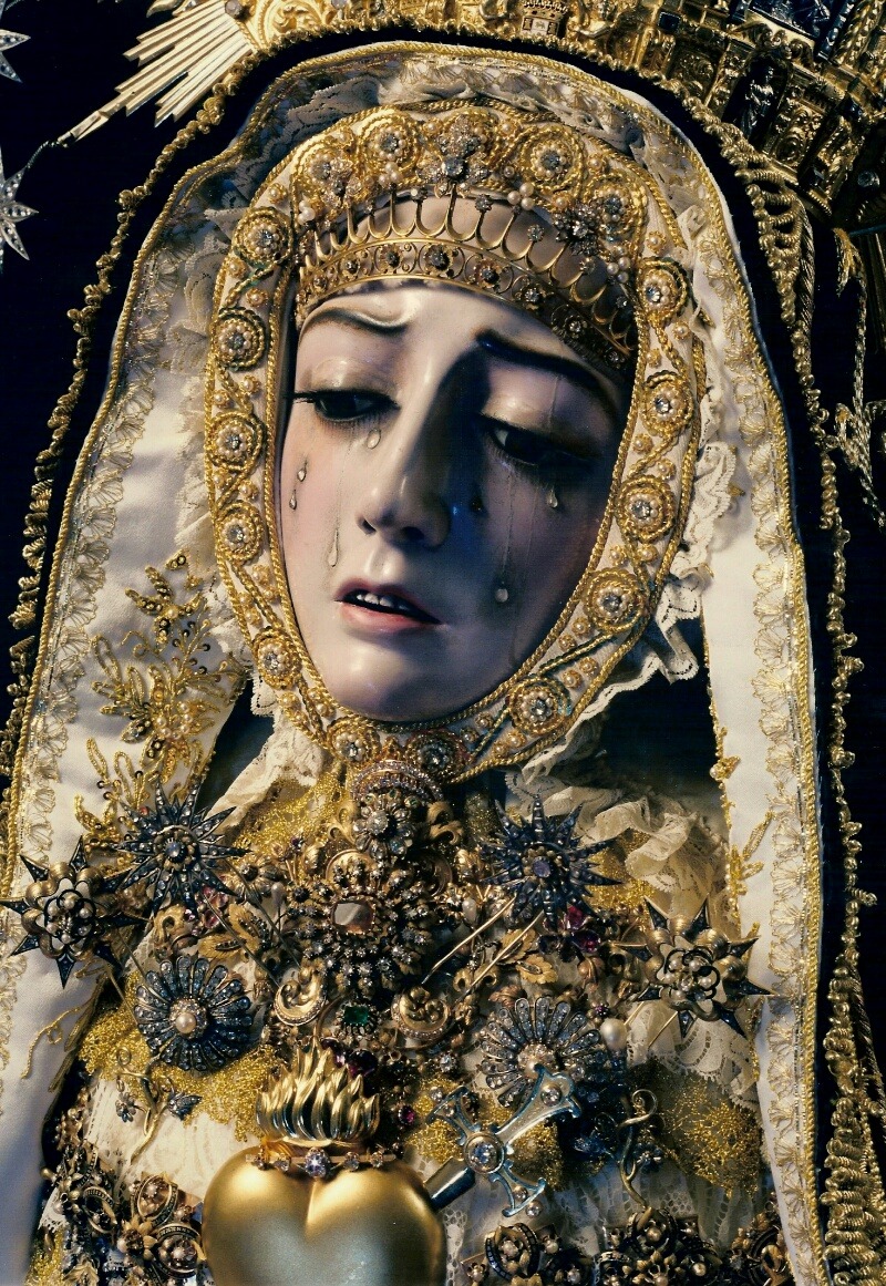 allaboutmary:  Virgen de los Dolores The statue of the Virgin of Sorrows in Cordoba,