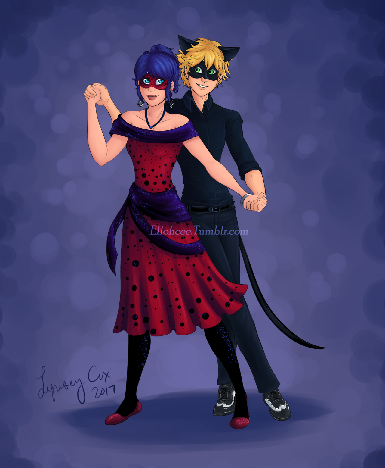 ellohcee:  “My Lady, may I have this dance?”“Of course, Chaton.”This technically
