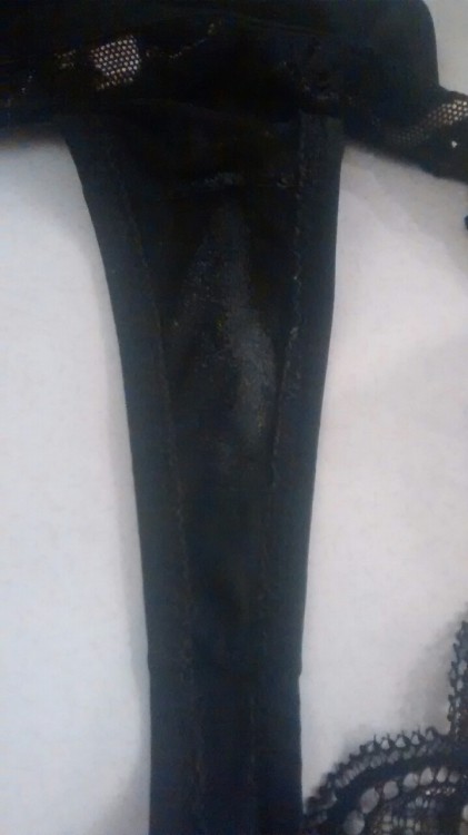 wetpantyslut:  Wow my new dream girl thong has my pussy 😻 and ass musky sweaty scent all over it🙊 💋💋💕💕 I hope all of you have a great day