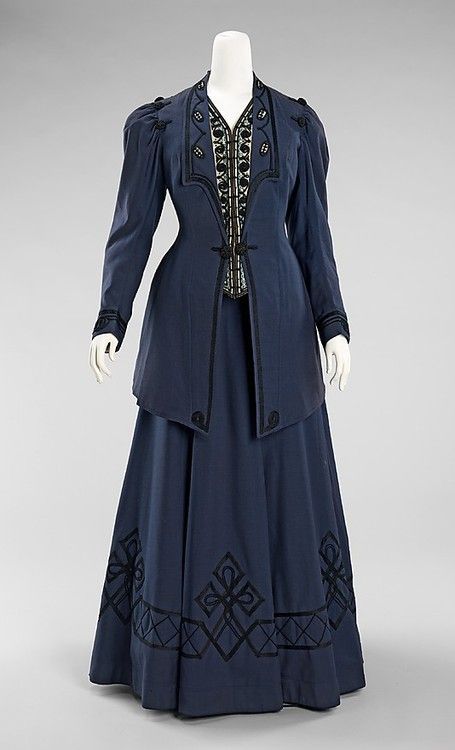 Ephemeral Elegance — Braid Trimmed Wool Walking Suit, ca. 1910 Kontoff,...