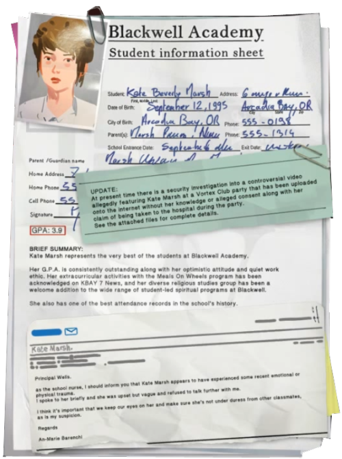 Blackwell Academy Student Files