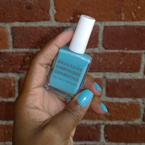 Color of the week. @occmakeup Polo Boy courtesy of @popsugarmh Happy to know I can reup @sephora #nailcolor #nailpolish #musthavebox #popsugar #bluenails #vegan #obsessive #compulsive #cosmetics #caliswag