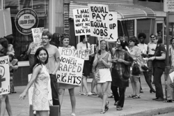 cruelty-and-murder:  dichotomized:  Women’s Liberation Coalition marching for equal pay in 1970.  FEMINISM HELLS YEAH!!!