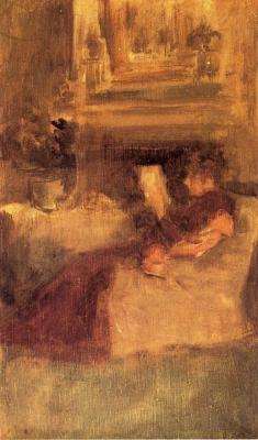 artist-whistler:  Miss Ethel Philip Reading, James McNeill WhistlerMedium: oil,canvas