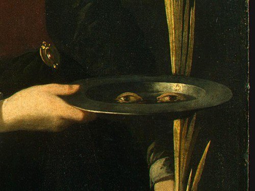 ritualcircle:Francisco de Zurbaran - Saint Lucy (detail) (1625)