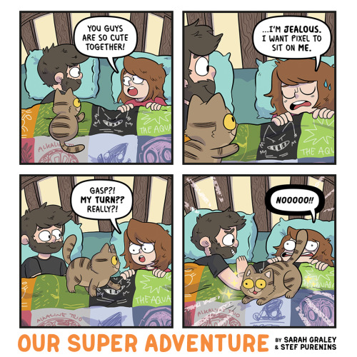 ✨✨This throwback comic is from Our Super Adventure Volume 3! (CUTE!) It&rsquo;s our third square