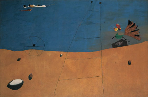 herzogtum-sachsen-weissenfels:Joan Miró (Catalan, 1893-1983), Paysage au coq [Landscape with Rooster