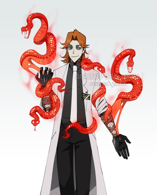 Alright.,, finally time for me to post more of this snake bastard… The main antagonist for Co