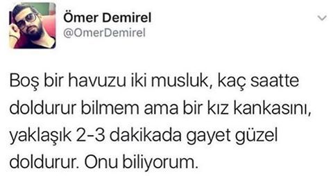 Boş bir havuzu iki musluk...