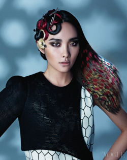 koreanmodel:  Kwak Jiyoung by Hyea W Kang for Vogue Korea Jan 2014 