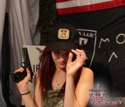 tacticalshit:  Our girl Red Velvet is sporting FOUR of the 500 PLUS different patches we offer in our store! Get in there and find yours!!! Browse and order HERE-&gt;http://shop.tacticalshit.com/gear/patches