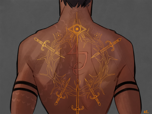 cihro recently gave up his cloak of elvenkind to get the lifewell tattoo & he got it around his 