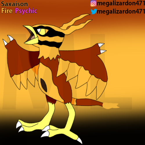 Next Starter Evolution Is Saxaison,a Combination Of The Spanish Word For Golden Pheasant And Saxony.