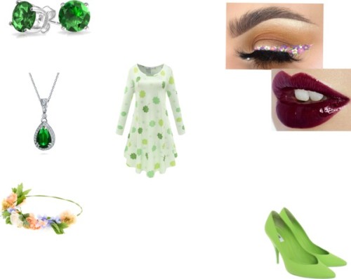 Green By Shadow-killer-101 Featuring Swing Dresses