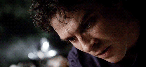 87daysbefore:  foreveradamonstan:  - Damon once he realized he was able to save Jeremy  it’s the same face he made in season four when elena calls him and says she loves him js 