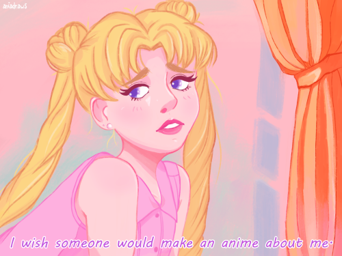 ania-draws:Jumped on the #sailormoonredraw trend ✨ I had lots of fun using brighter colours in this 