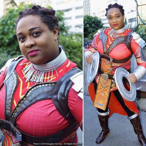 blackbettiecosplay:  Nakia - Black Panther (ECCC)  It took two and a half months, lots of sleepless nights (including one  in the con hotel), and some last minute alterations but Nakia (v1) made  it to ECCC.  I have a bit left to do before she’s done