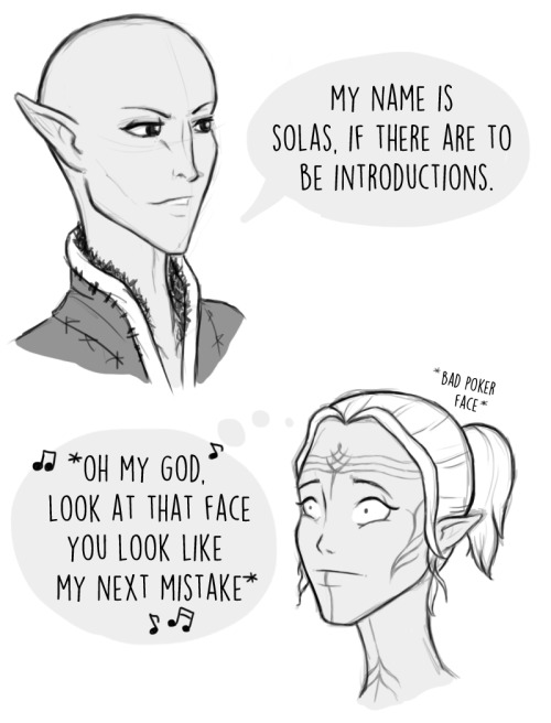 Lavellan meets Solas.*Taylor Swift playing in her head*