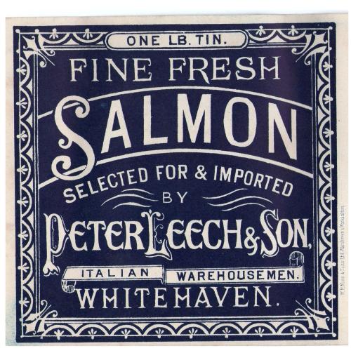 Peter Leech &amp; Son was a local Whitehaven firm with some particularly attractive labels 