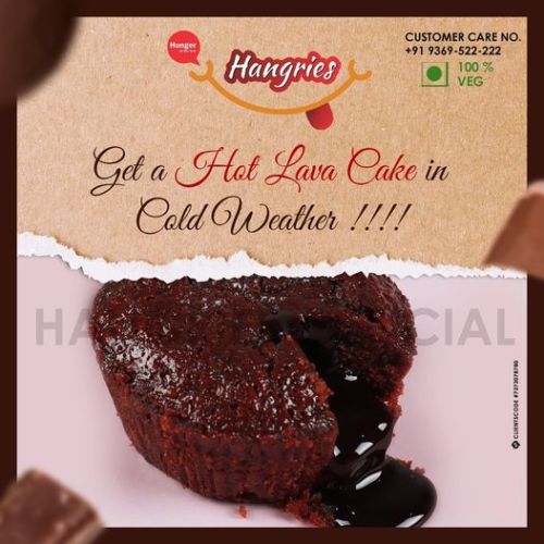 Get a hot choco lava cake in cold weather!!Order this Delicious cake from Hangries now!!Call for more enquires +91-9369-522-222 #lavacake#dessert#chocolate#foodporn#cake#chocolatecake#food#foodie#foodlover#lavacakes#chocolavacake#chocolatelavacake#cakelava#yummy#delicious#ordernow#orderonline#swiggy#zomato