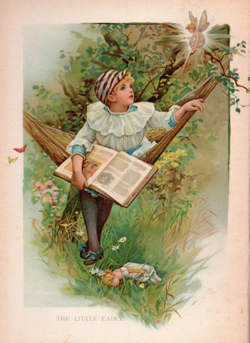 The Little Fairy  19th century chromolithographic illustration