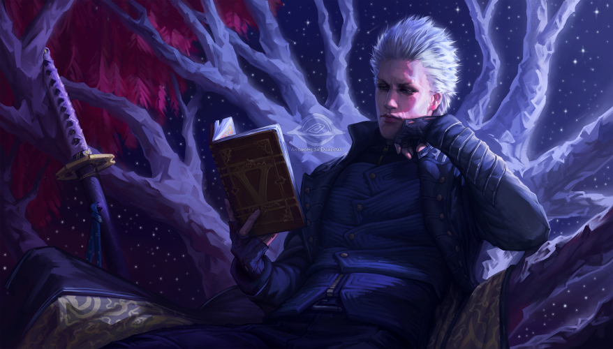 Vergil Sitting in a Plastic Chair : r/DevilMayCry