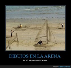 memator:  DIBUJOS EN LA ARENA - En 3D, simplemente increíbles… http://ift.tt/1fIJHTD 