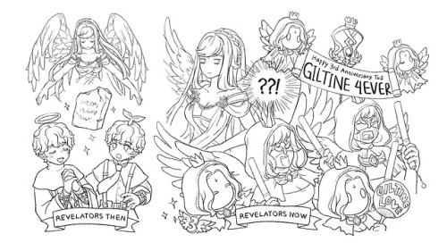 illustration for ToS 3rd anniversary fanart contest.GILTINE 4EVER!!!!