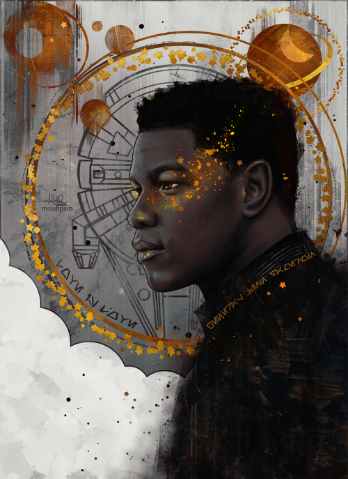 infernallegaycy:sheep-in-clouds:(ﾉ◕ヮ◕)ﾉ*✲ﾟ*｡⋆General Finn[id: two versions of a painting of finn. he