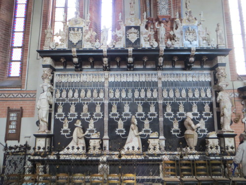 Tomb of of Ulrich, Duke of Mecklenburg, his first wife Elizabeth of Denmark by Philipp Brandin from 