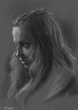 vinquilop:  Sketch of Sansa Stark.