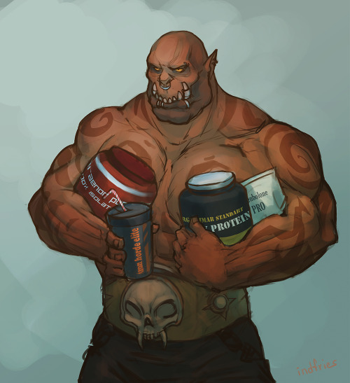 just Garrosh abusing stuff to gain muscles  :D 