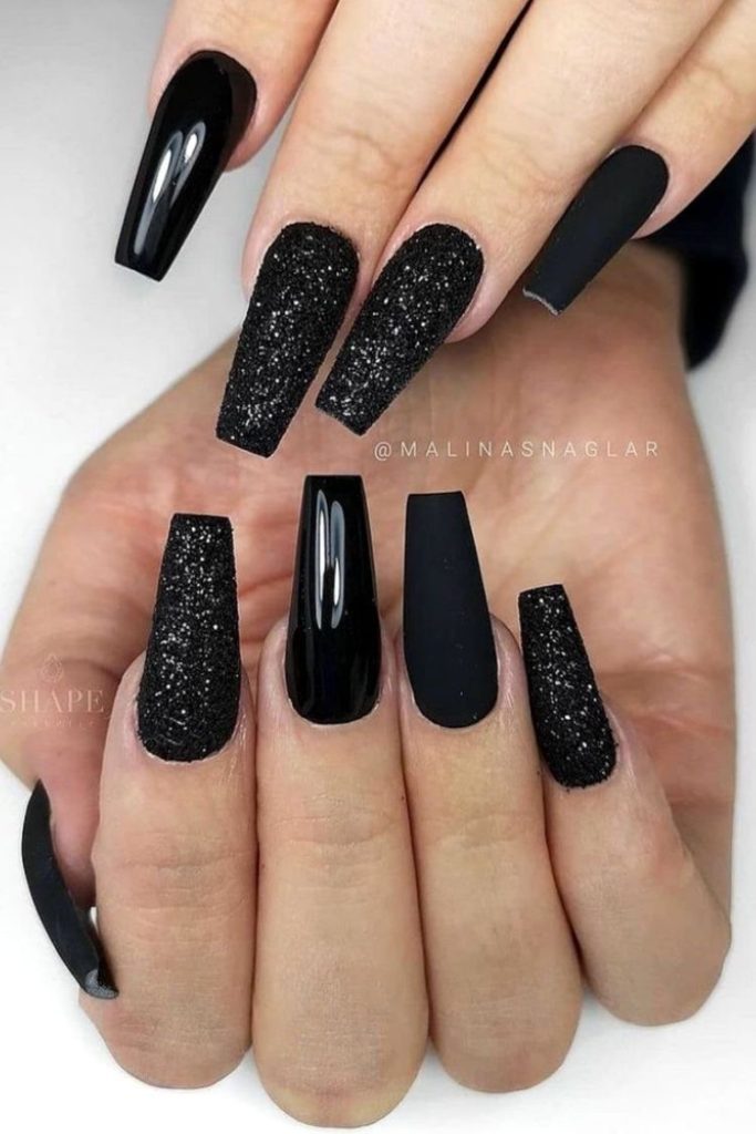 Simple Black Nail Designs