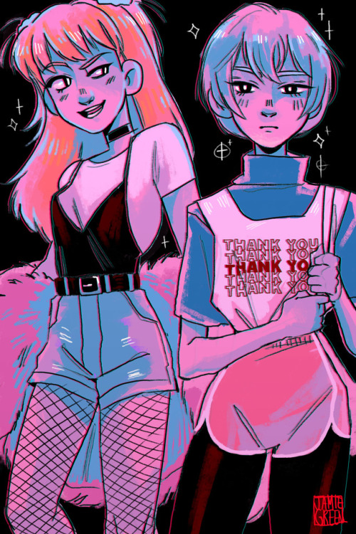 8-butt:Neon kids! Available as prints at Metrocon at Booth M12!