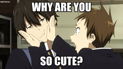 Well? Why are you? Lemme know your dang secret you kawaii mashed potato!
