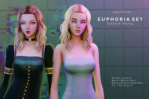 daylifesims:EUPHORIA SET - Cassie Party Please read my TOU before download. New meshBase game compat