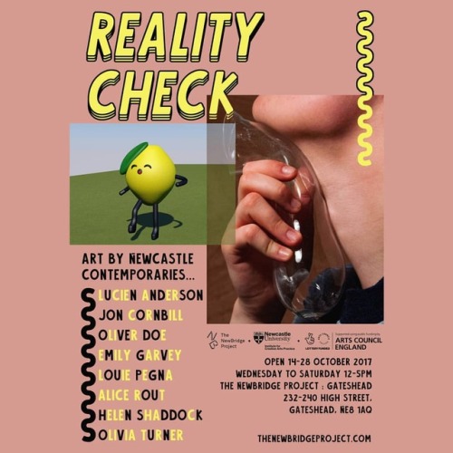 Tomorrow is the last day to see Reality Check, open 12-5 at the NewBridge Project Gateshead! It&rsqu