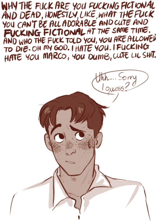 kimiooon: [cries in a corner] ok, yeah, so basically, this is how I feel about marco. [/cries in a c
