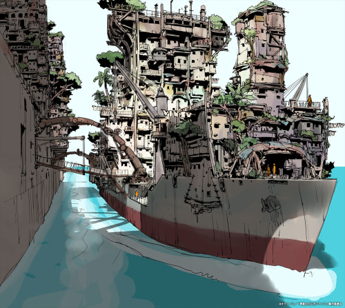 bassman5911:  Ships from “Gargantia on the Verdurous Planet” 