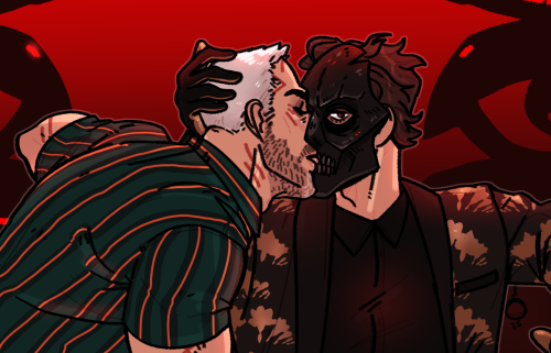 evans-endeavors:Roman Sionis and Victor Zsasz Sometimes you gotta just make out with your henchmen… 