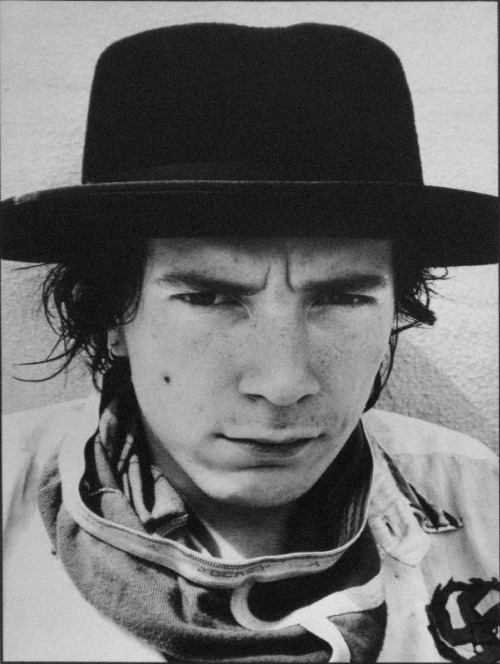 Caroline Coon. Johnny Rotten, lead singer of the Sex Pistols, on his roof. 1977