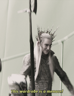 loriendesse:  Sir Christopher Lee on the set of The Lord of the Rings and Lee Pace